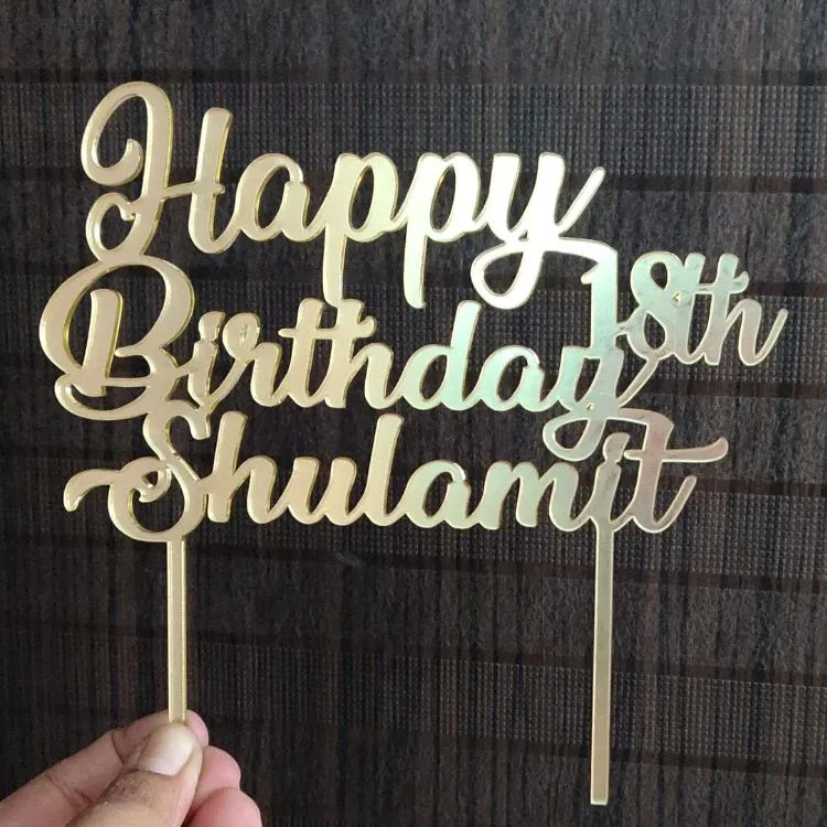 Personalized Bike Cake Topper